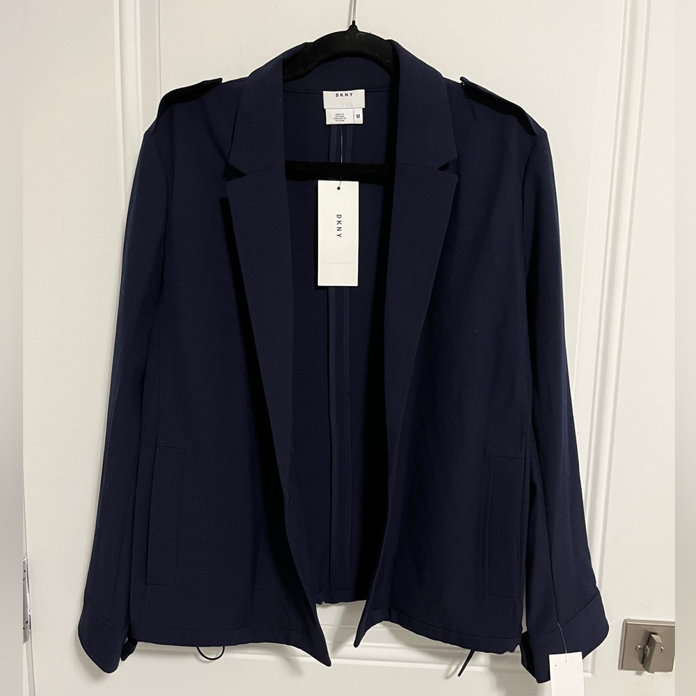 NWT - DKNY Women’s Trench Coat Style Open Front Blazer - Size M, XL